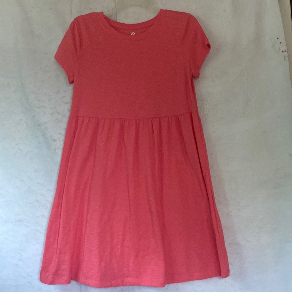 SO Peach Colored Mini T-Shirt Dress Size M
